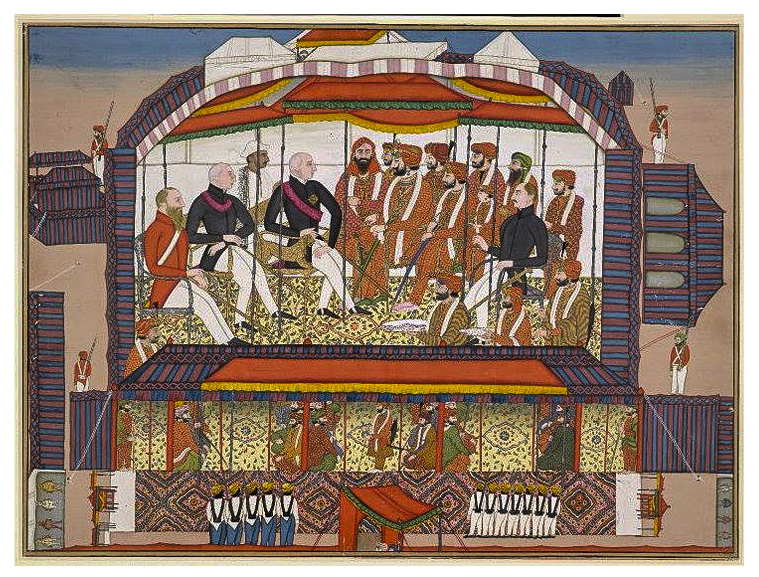 The Signing of the Treaty of Bhairowal Punjab on 26 December 1846