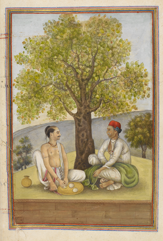 Two People sitting under the tree