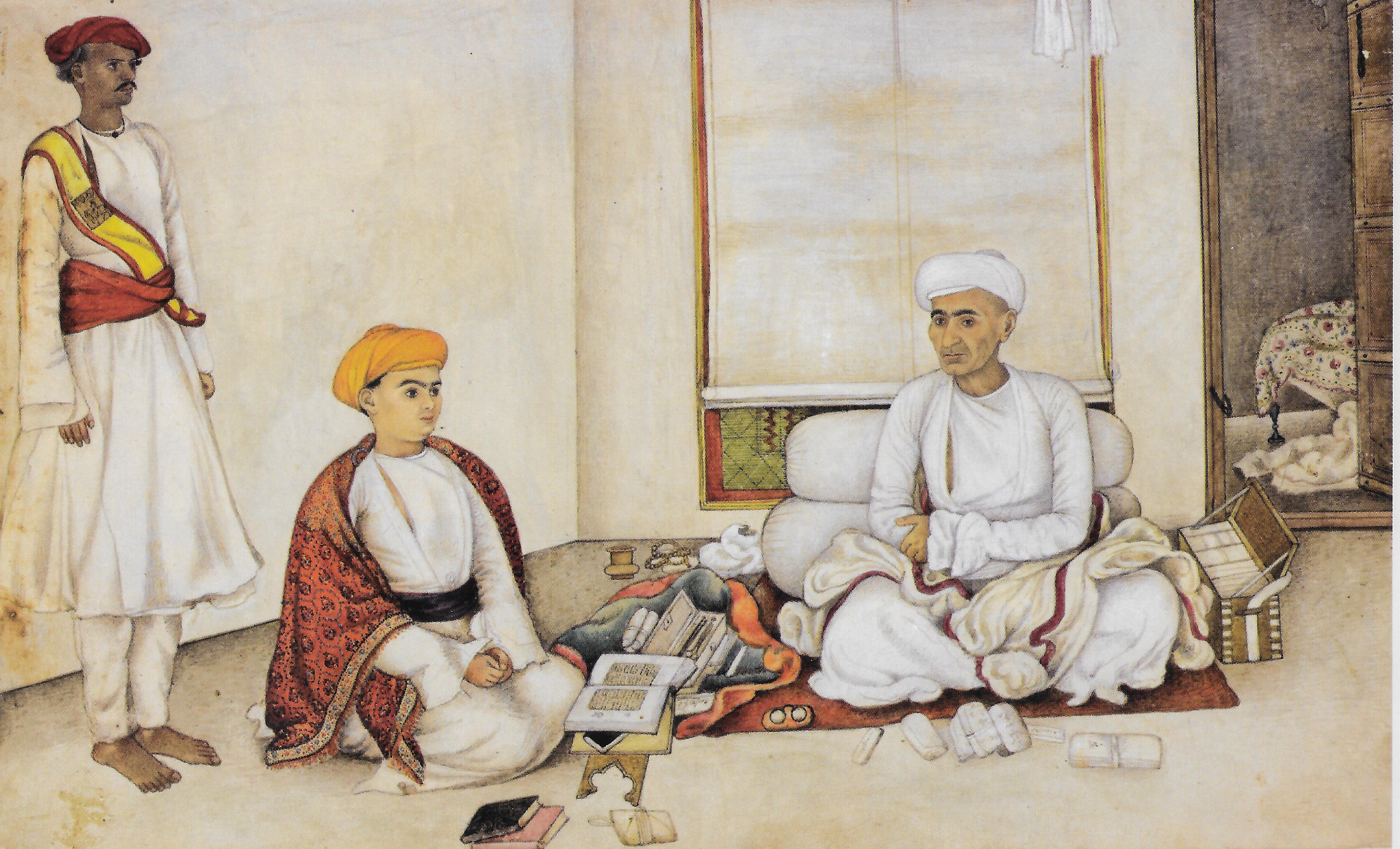 Diwan Babu Ram and his adopted son