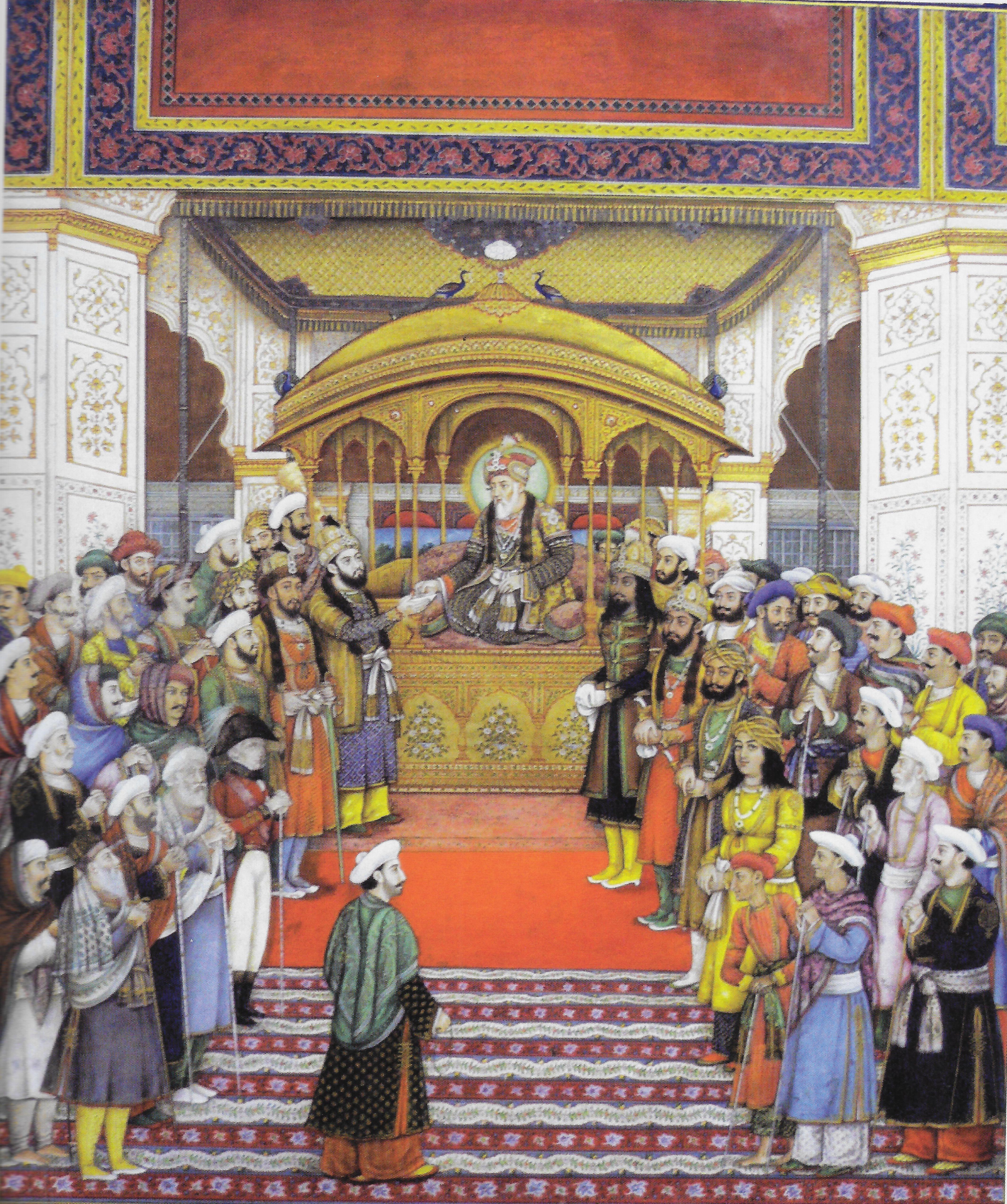 Akbar II in Durbar in the Diwan-I-Khas
