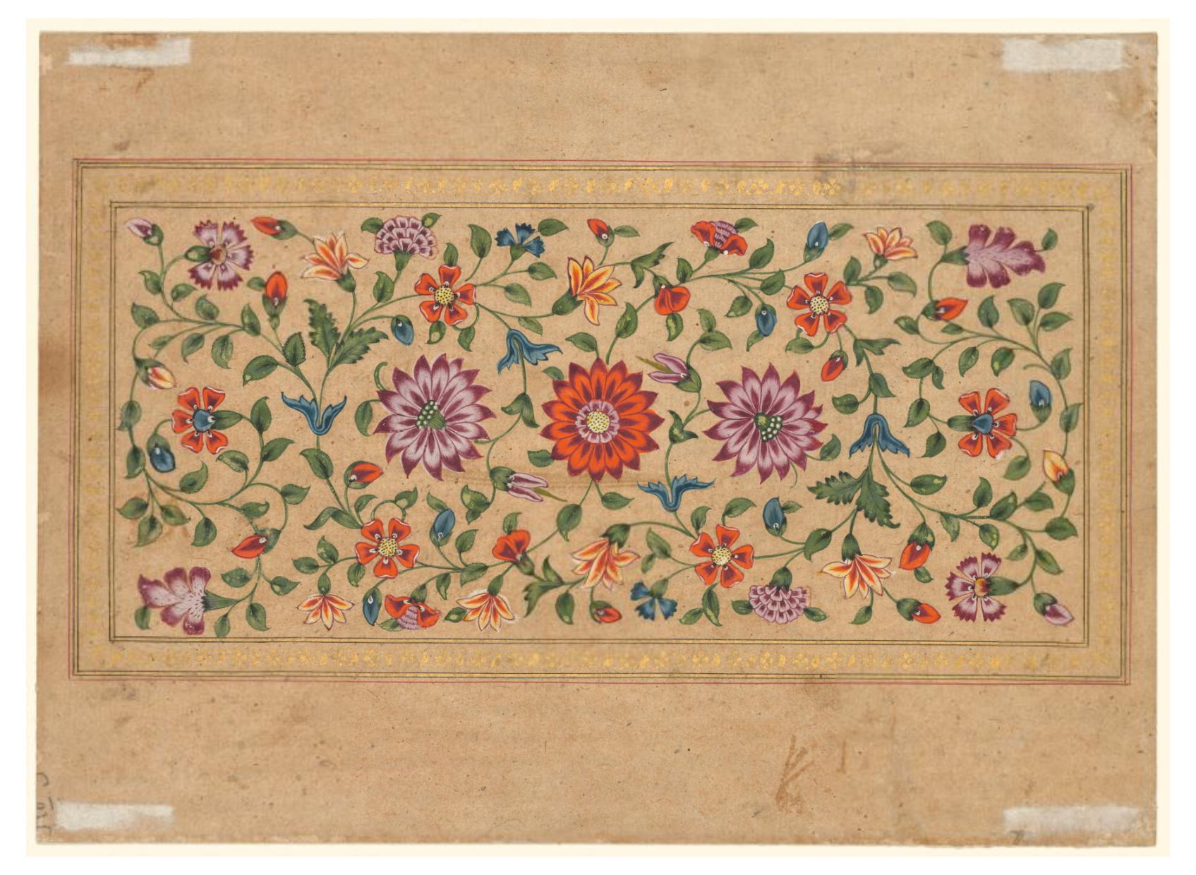Scrolling Floral Vines (verso)