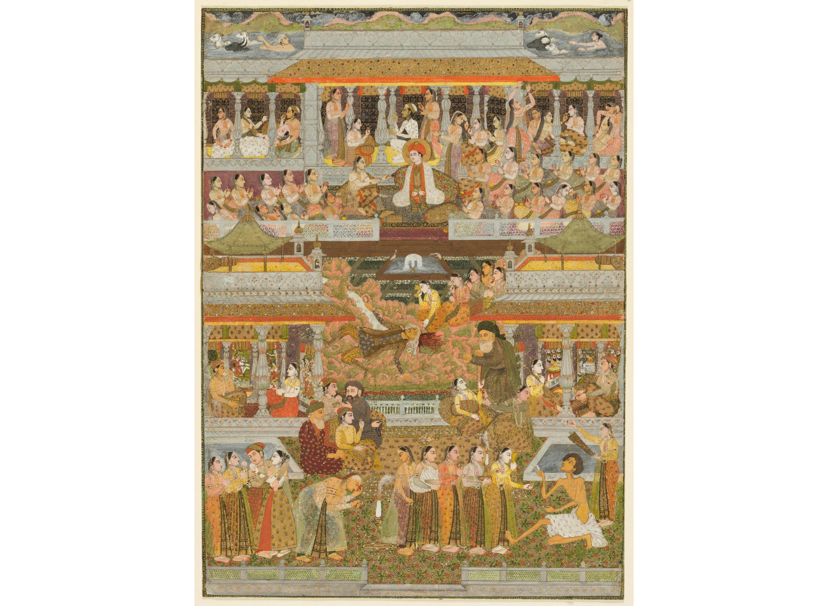 Lovers and beloveds: A composite of scenes from Persian, Urdu, and Sanskrit literature