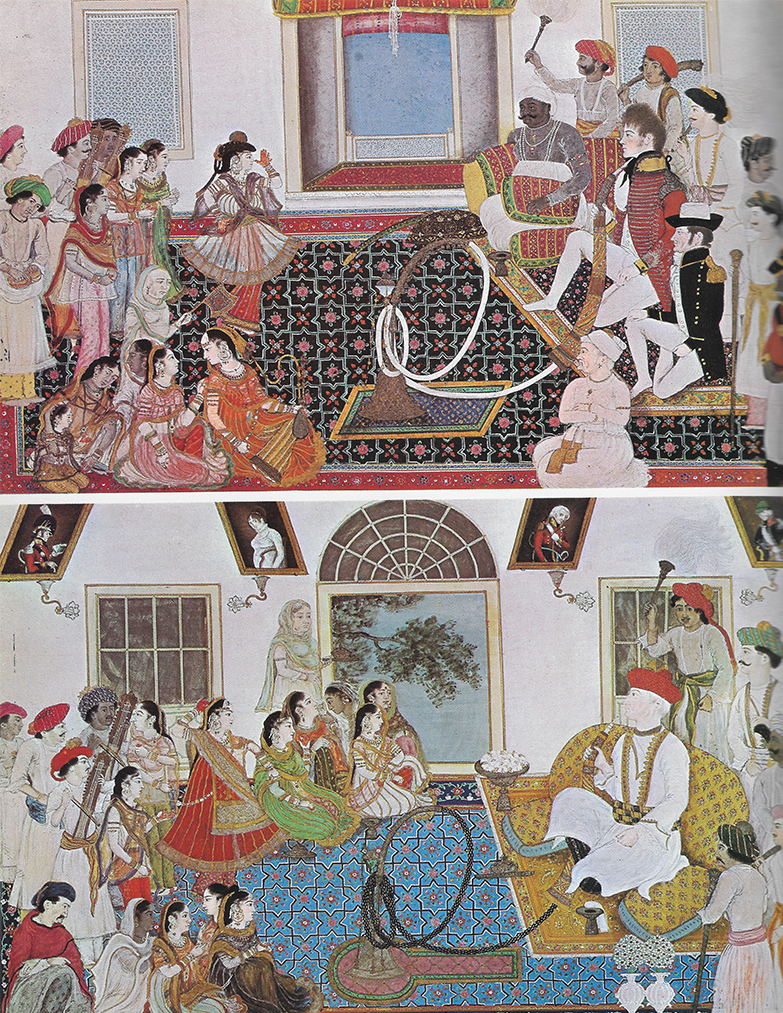 Above: British officers/Below: Sir David Ochterlony