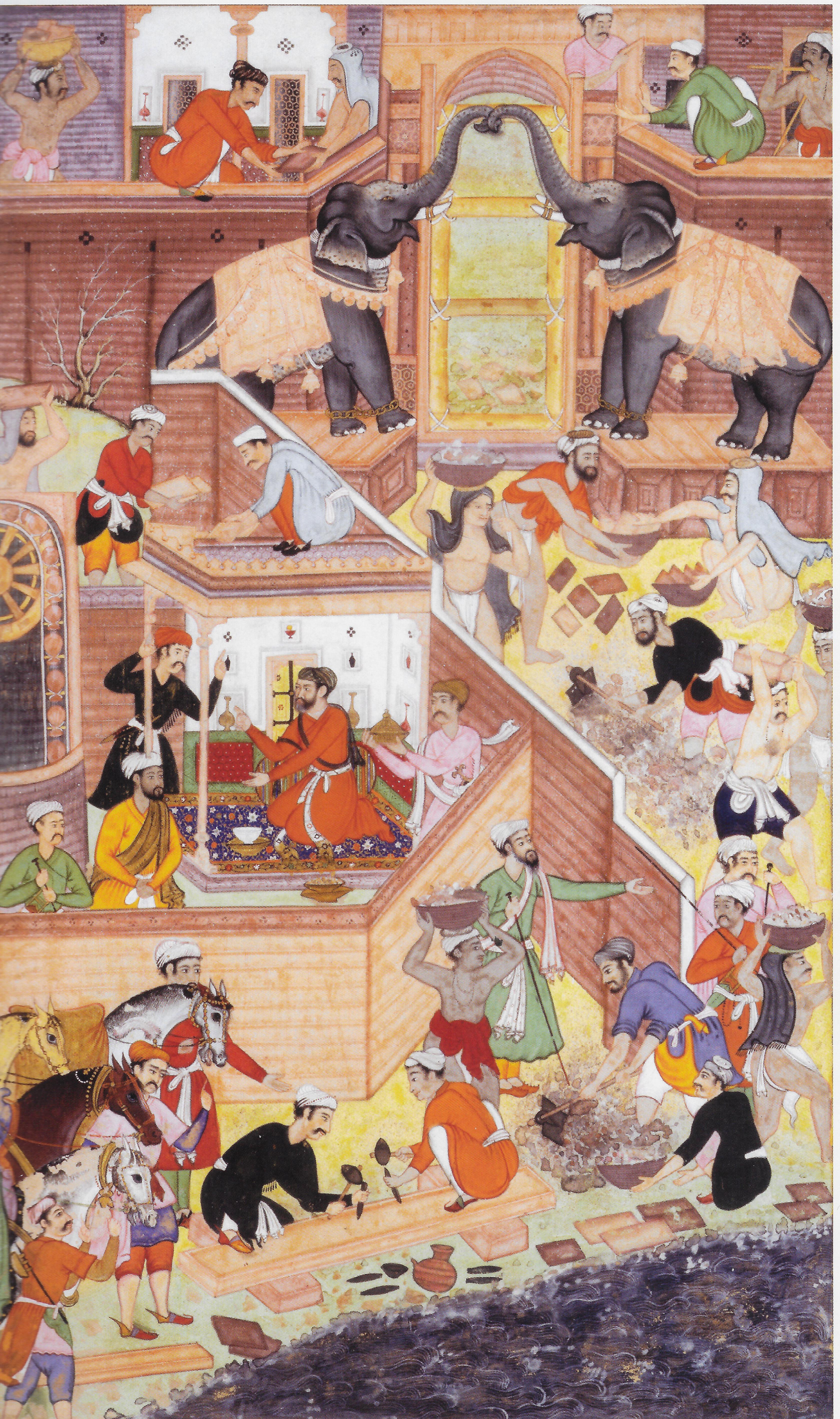 The construction of Fatehpur in 1571