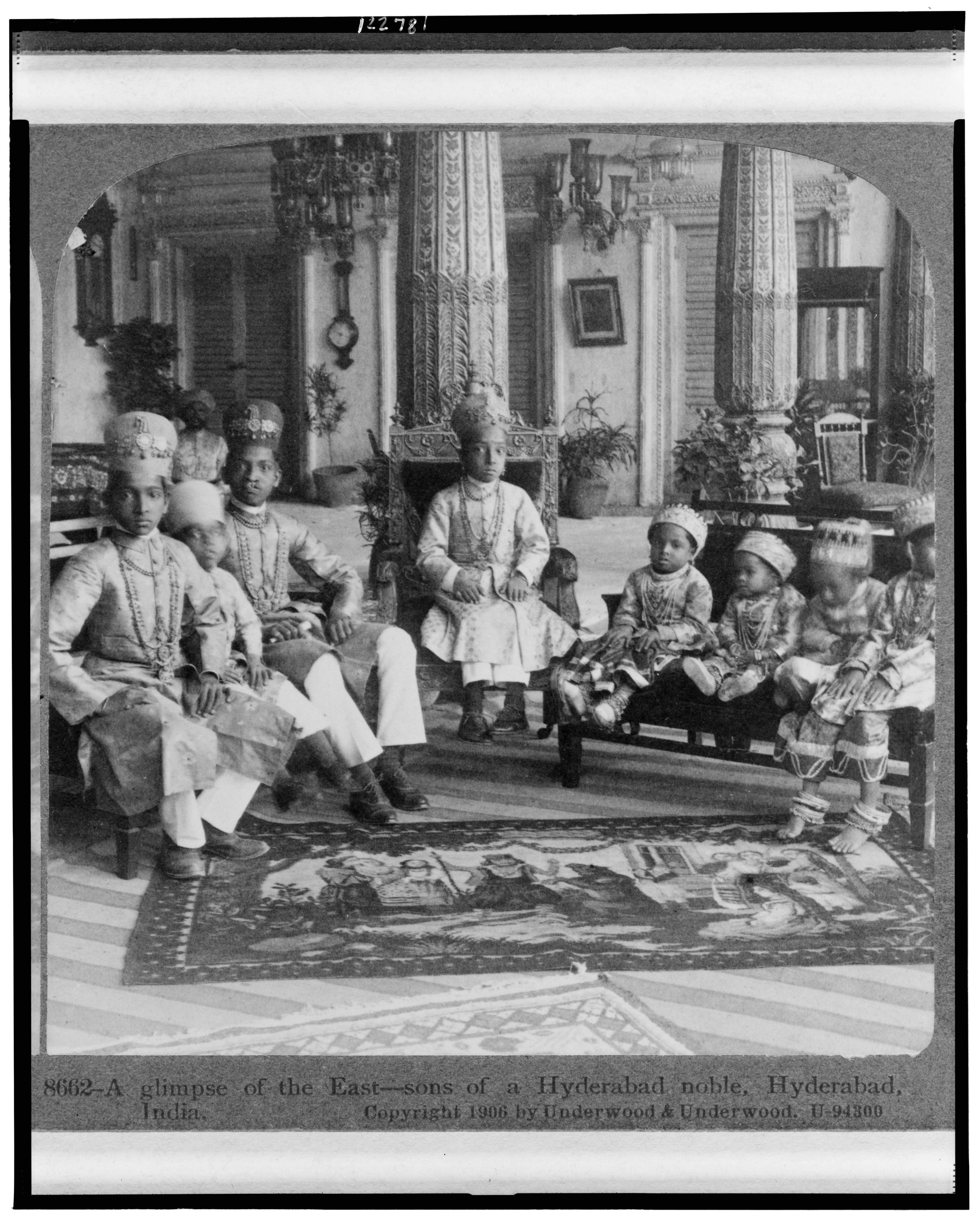 A glimpse of the East - Sons of a Hyderabad noble, Hyderabad, India