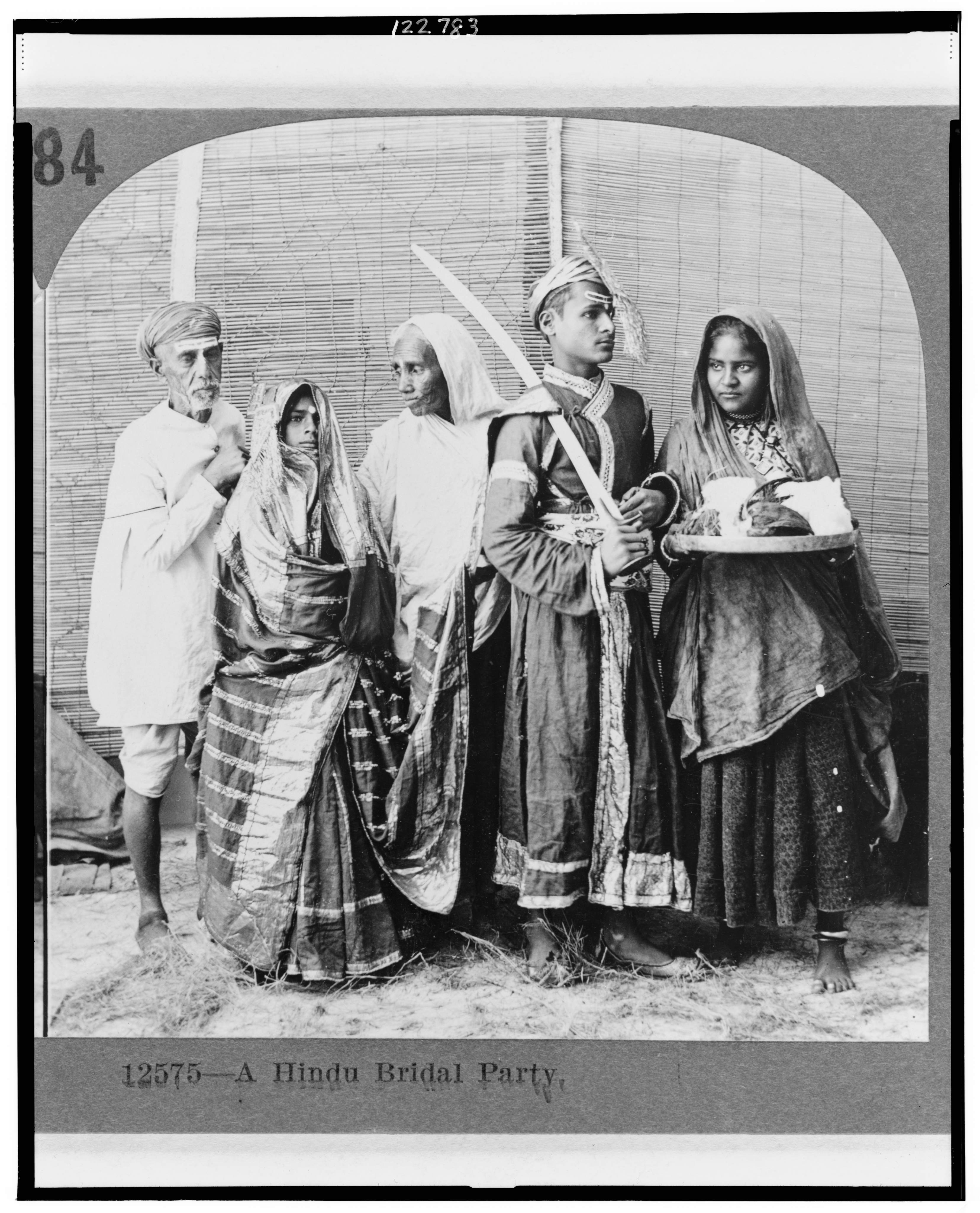 A Hindu bridal party