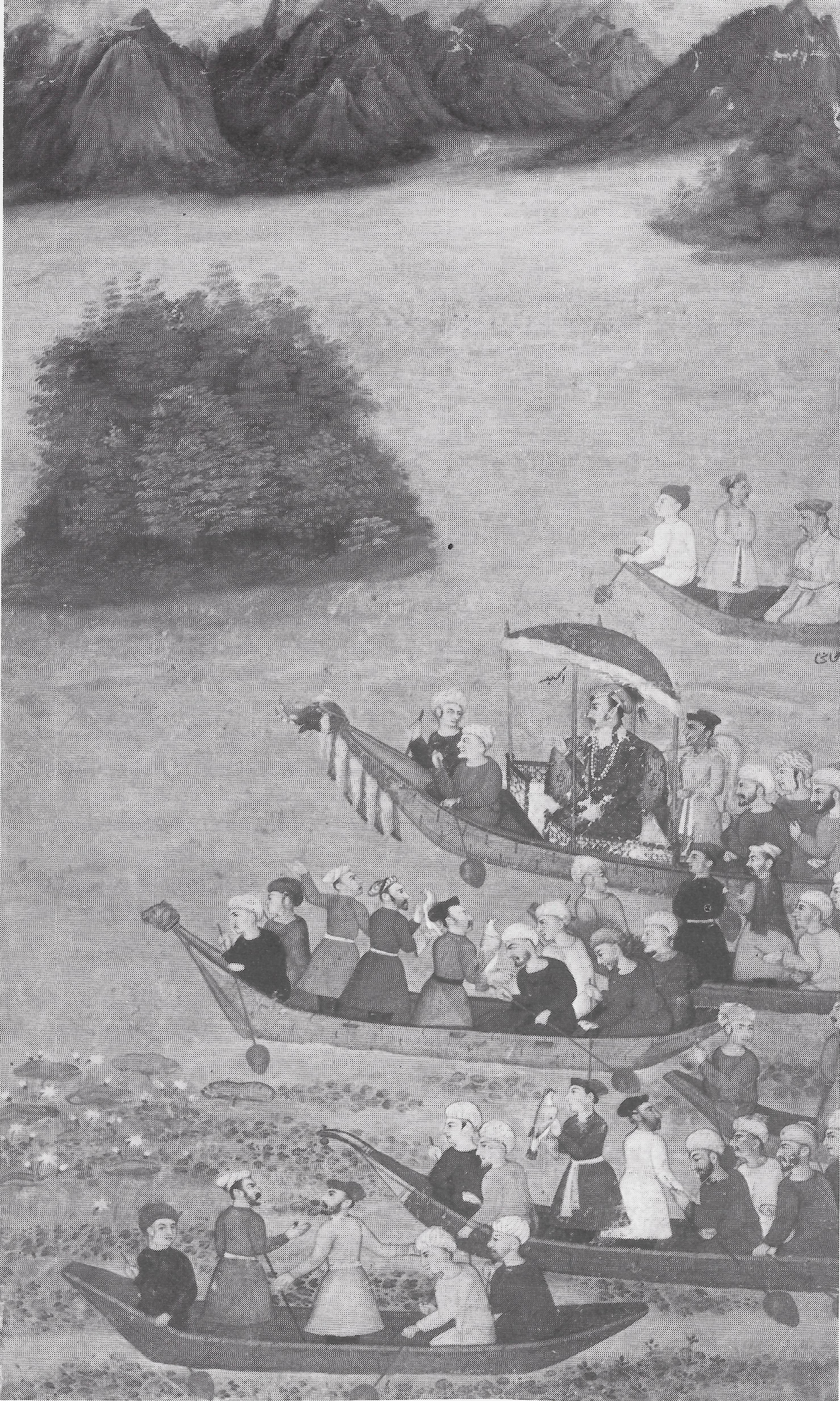 Jahangir boating in Kashmir