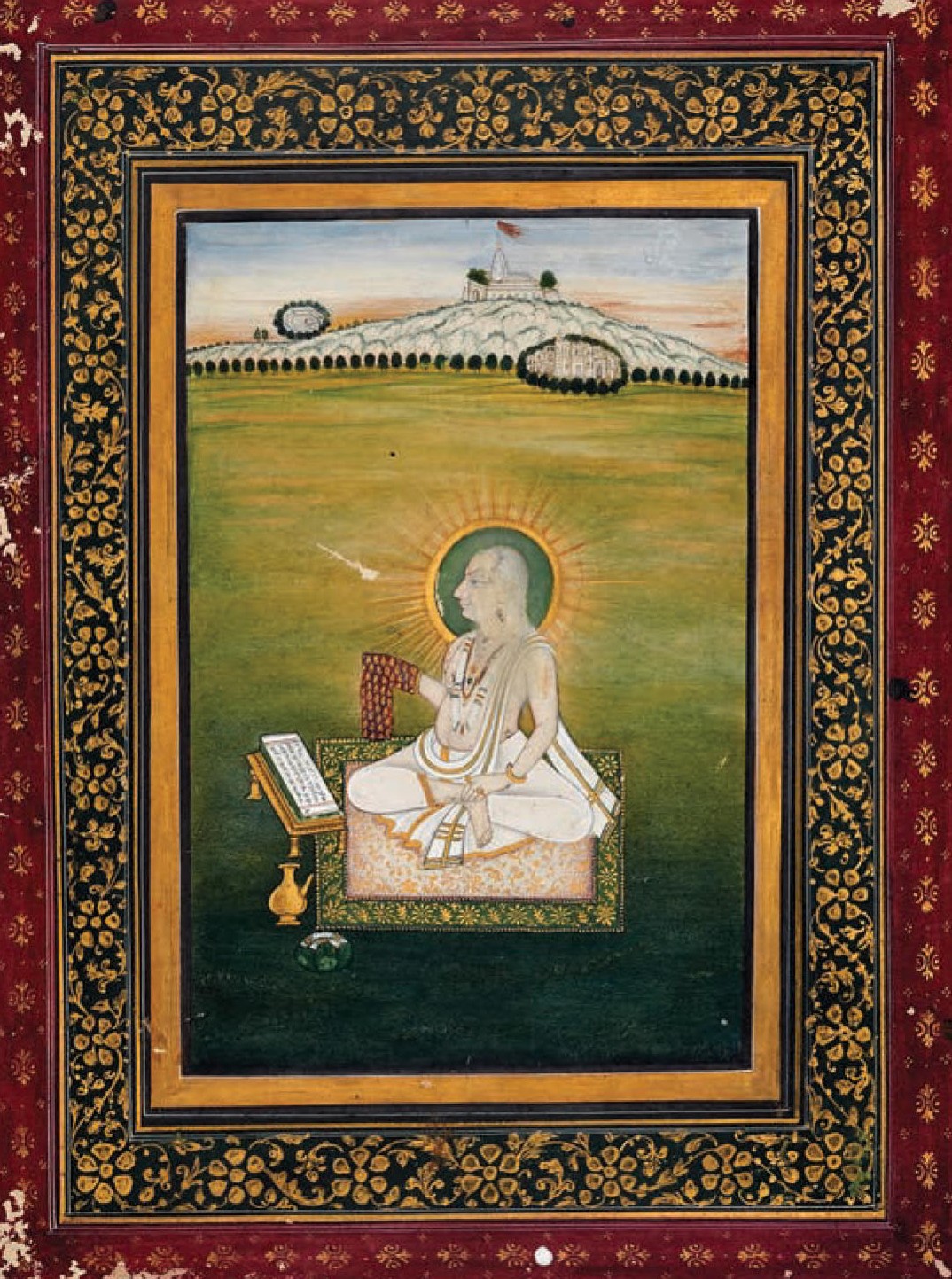 Vallabhacharya Chanting on Beads