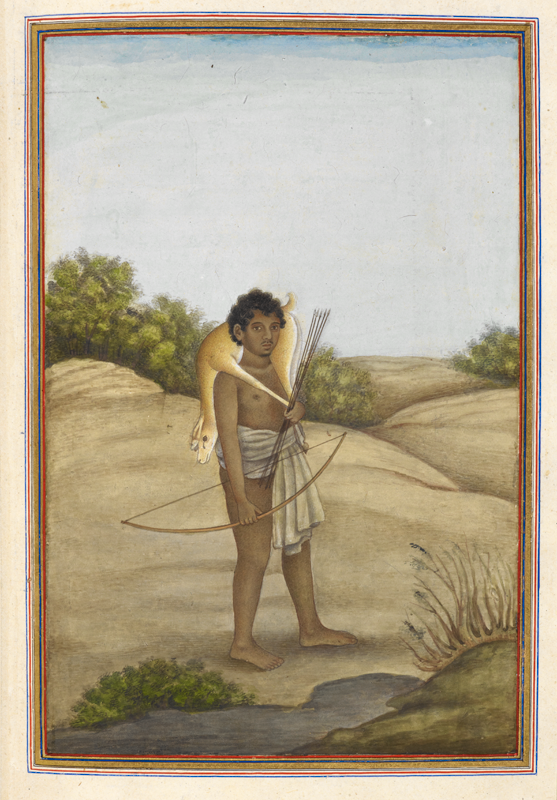 A Hunter with his hunted deer