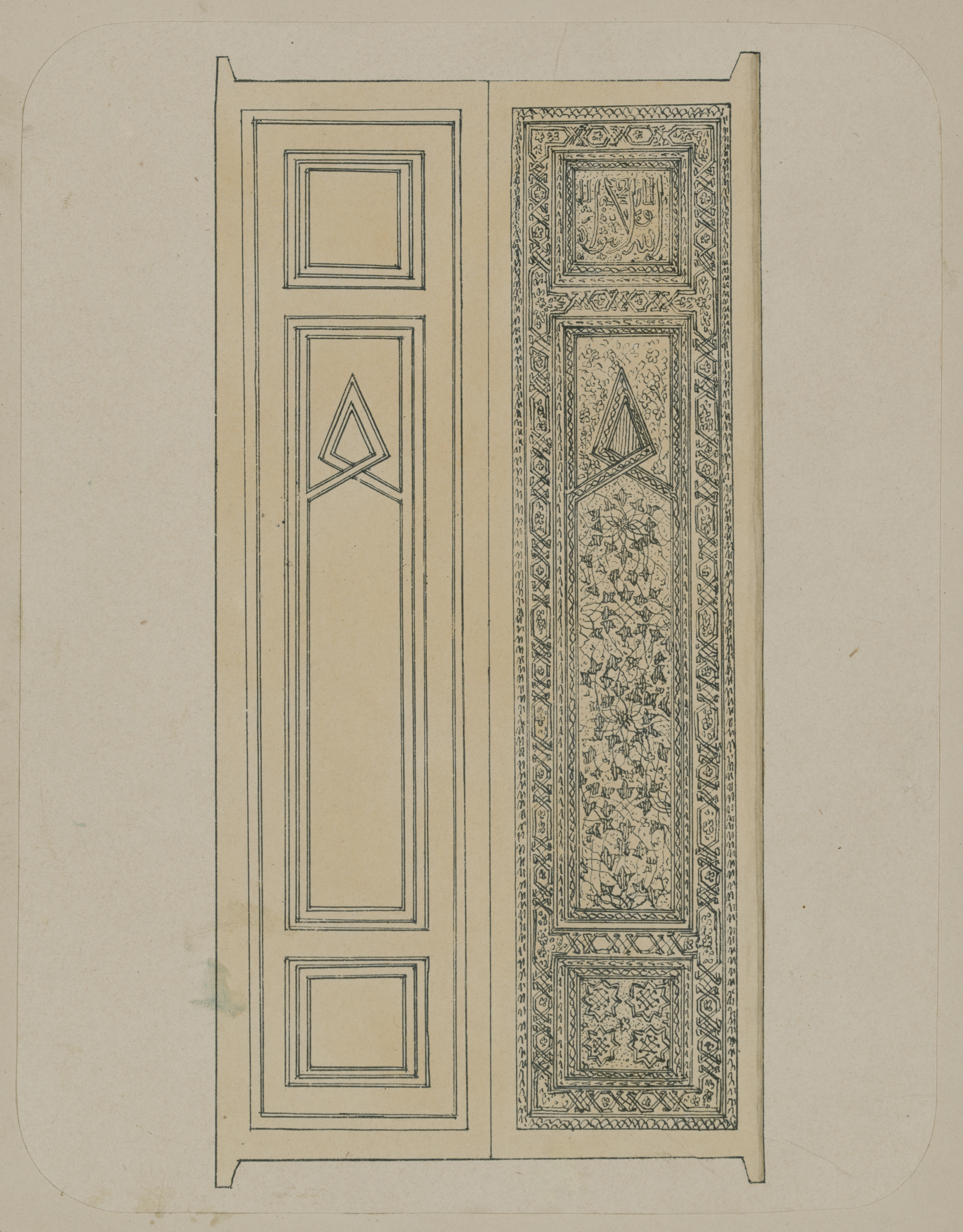 Samarkandskiia drevnosti. Mavzolei Emira Timura Kuragana. Odna iz dverei