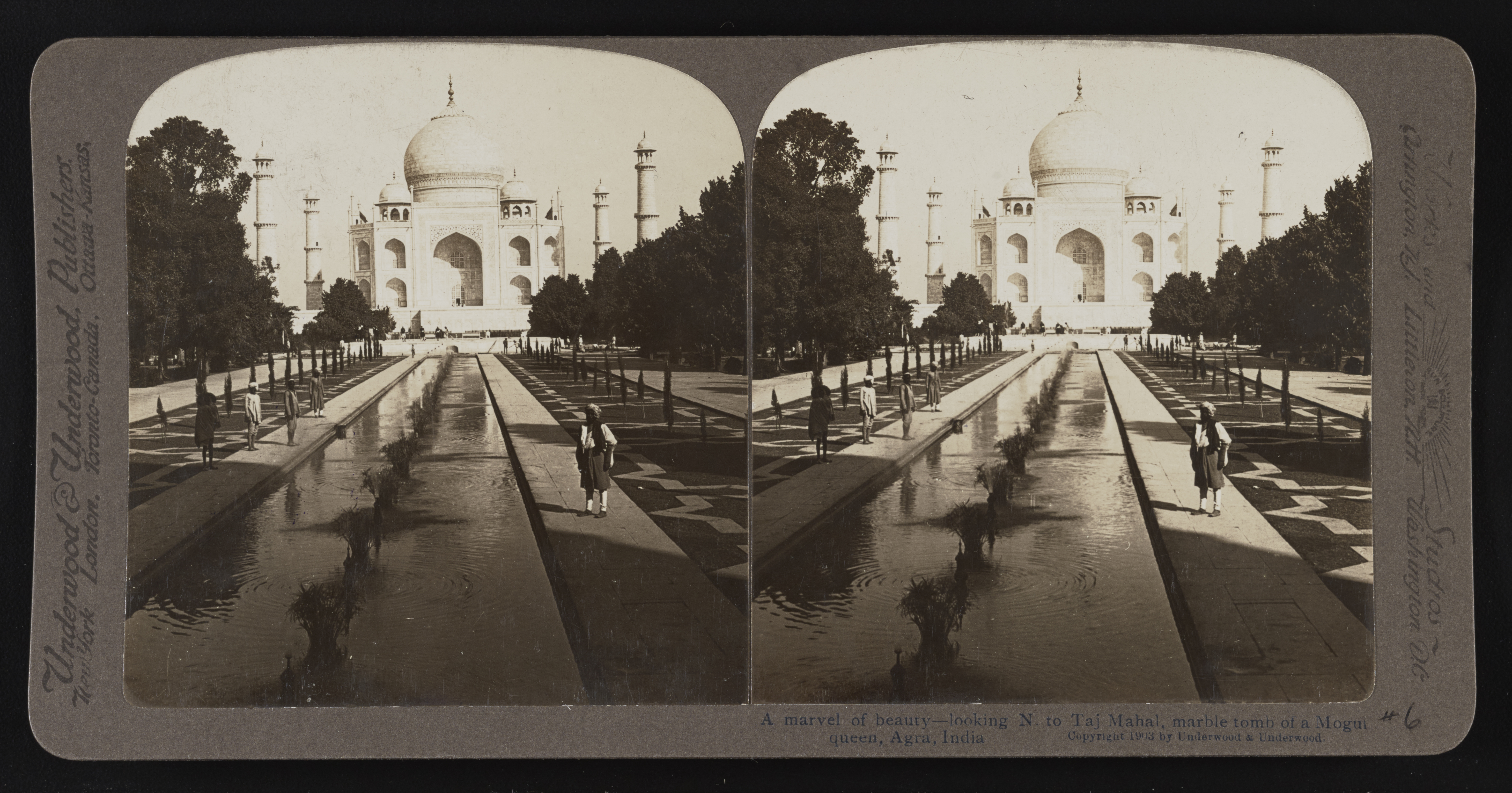 A marvel of beauty - looking n. to Taj Mahal, marble tomb of a Mogul queen, Agra, India