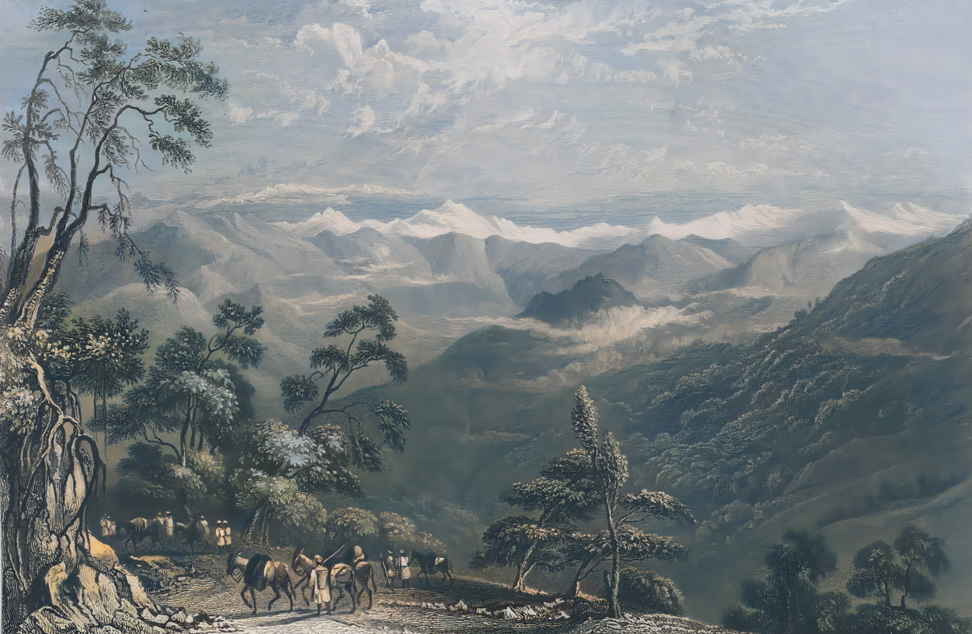 Snowy Range From Landour , Tyne or Marma