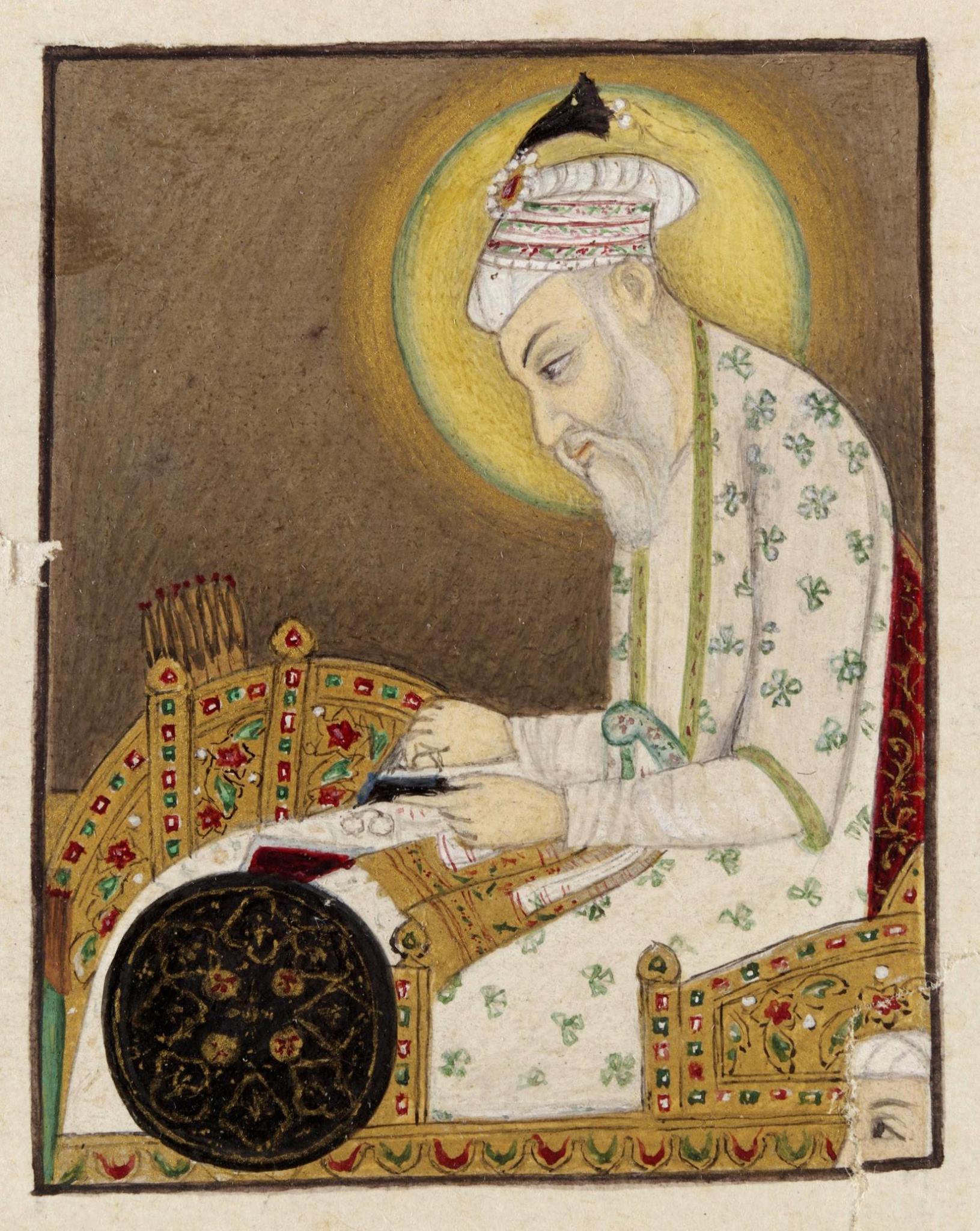 Painting, portrait of Emperor Aurangzeb