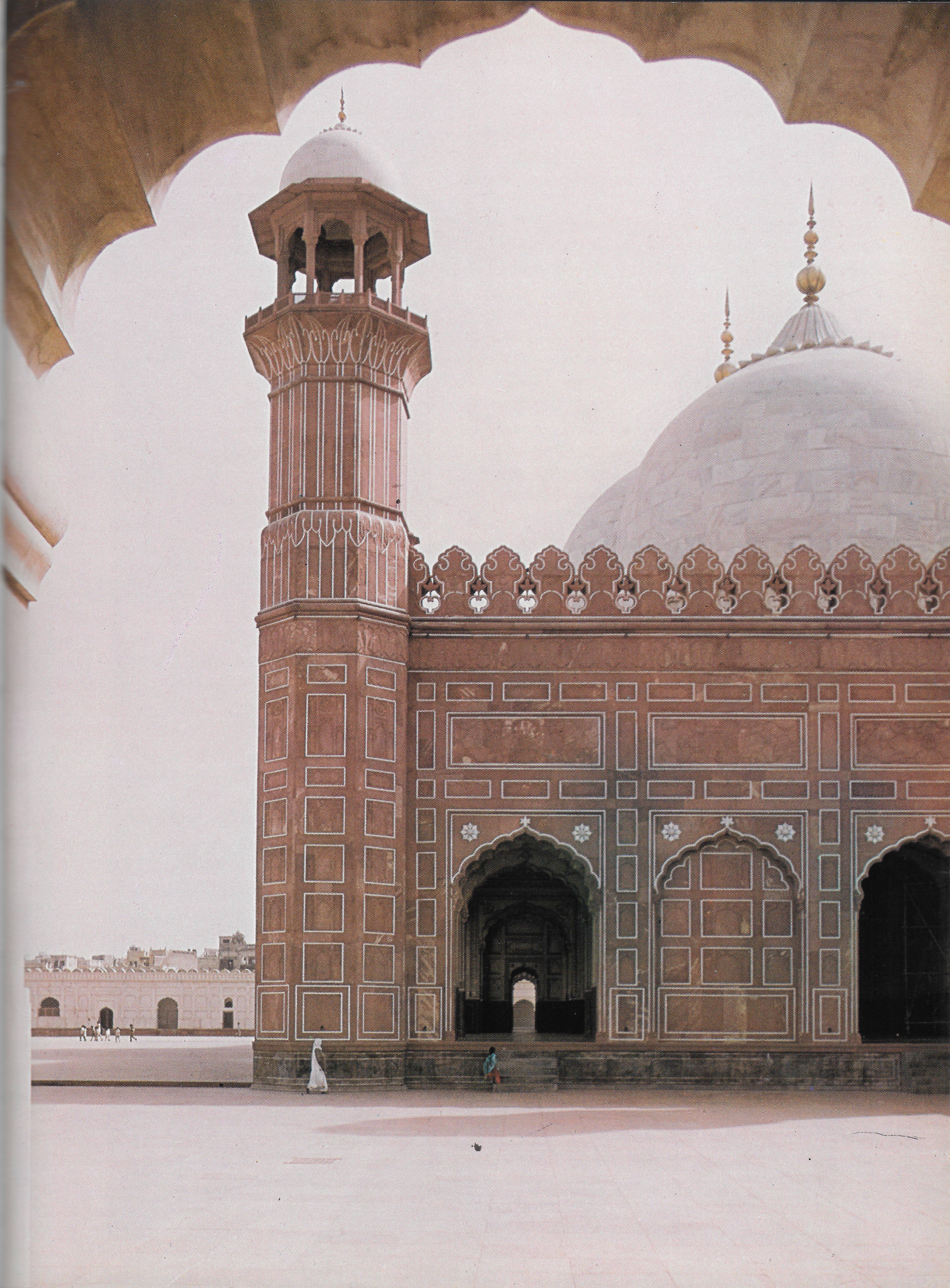 Inside Aurangzeb's Badshahi Mosque at Lahore