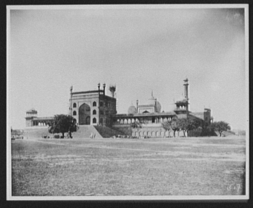 Delhi - Jumma Masjid, or Great Masjid - rear view