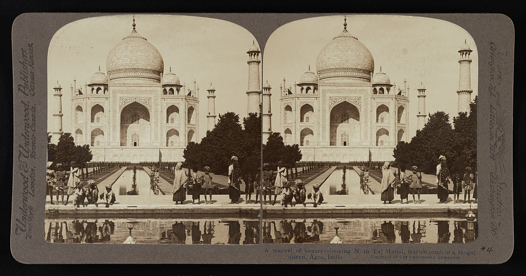 A marvel of beauty - looking n. to Taj Mahal, marble tomb of a Mogul queen, Agra, India