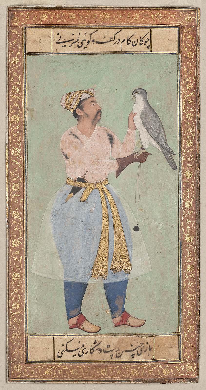 Portrait of nobleman with a falcon