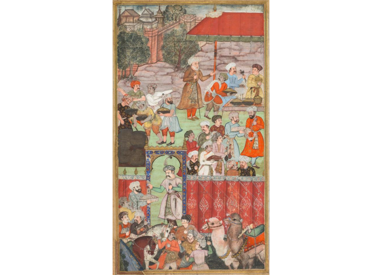 A feast for Babur hosted by his half-brother Jahangir Mirza in Ghazni in May 1505