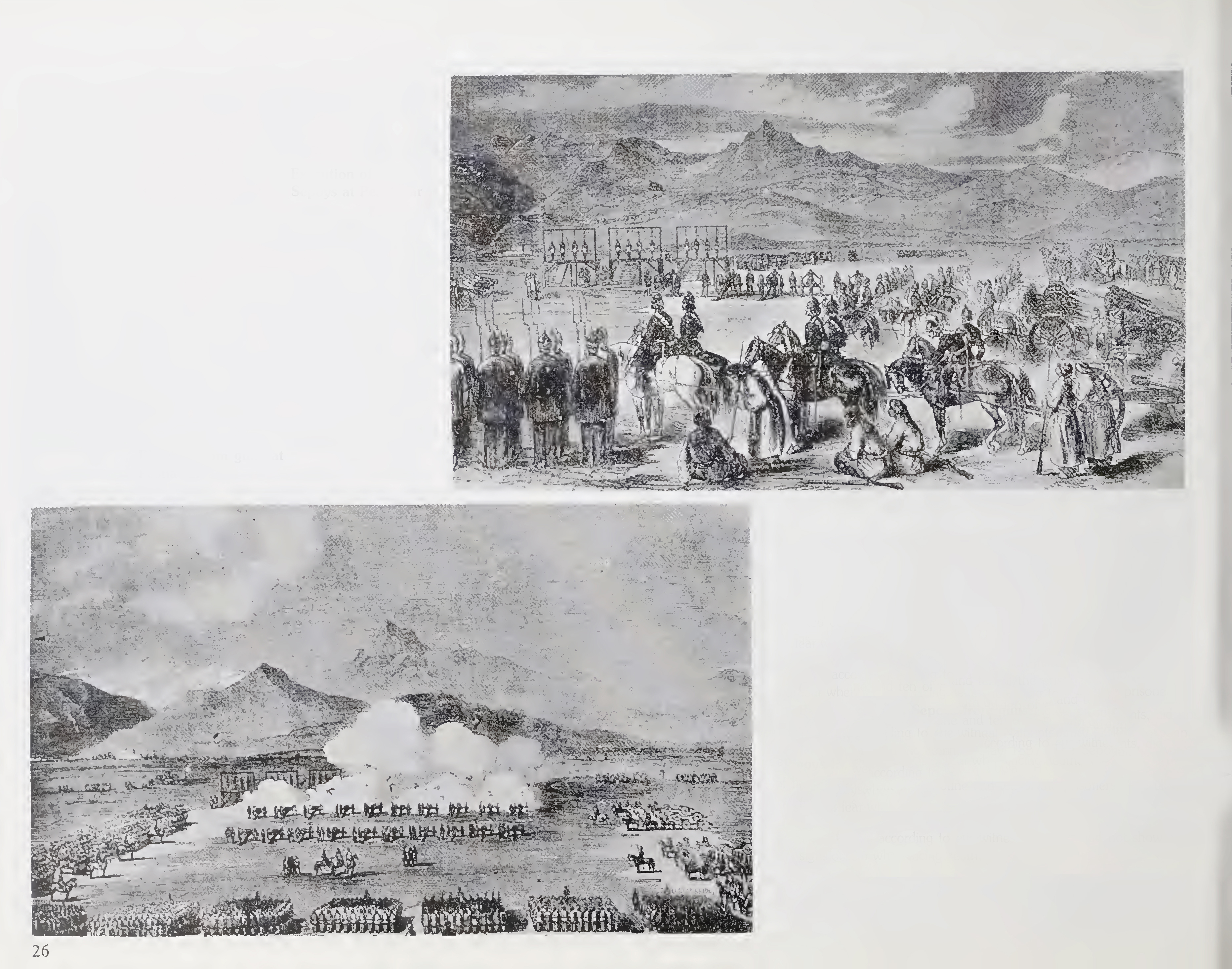 Execution of Rebel Sepoys & Blowing from guns at Peshawar
