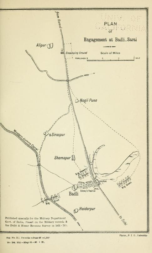Map of  Badli-ki-Serai