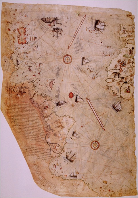 Piri Re'is Map (Turkish) of the New World 2
