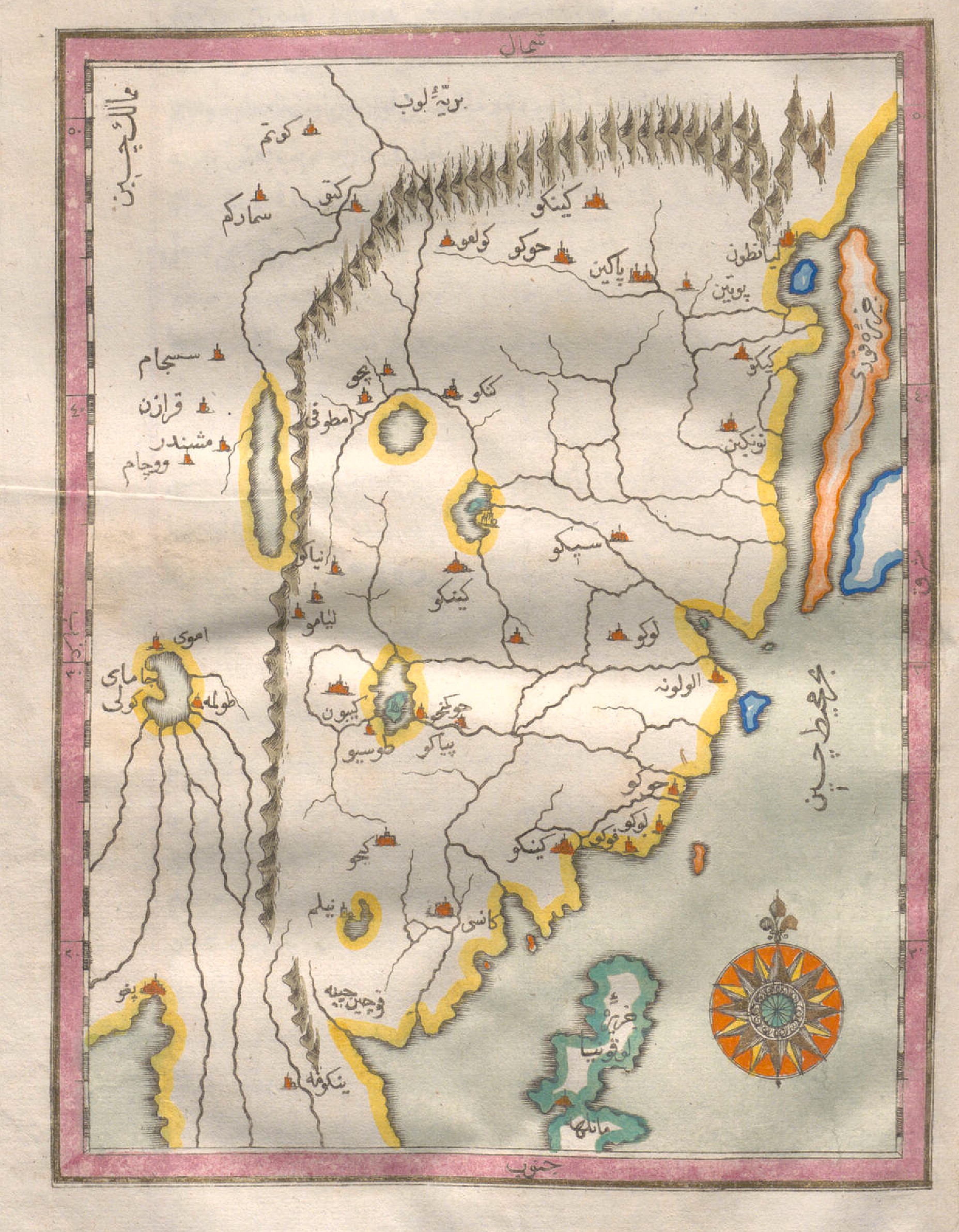 Map of China & Korea