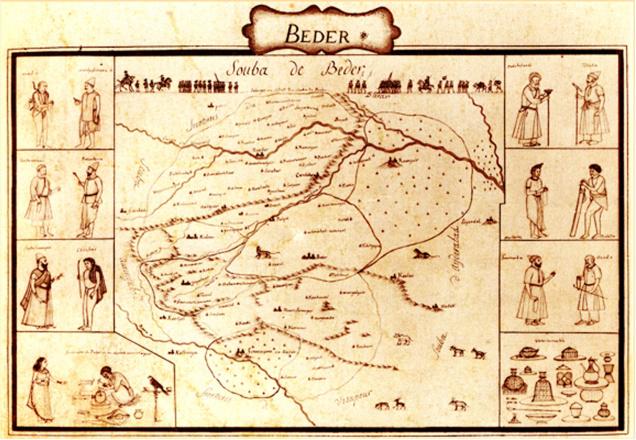 Ancient map of Bidar unearthed in London