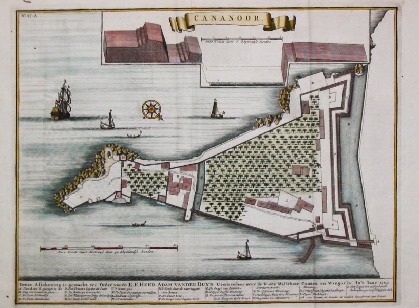 India Cananor St. Angelo Fortress Kannur India Bellin 1756
