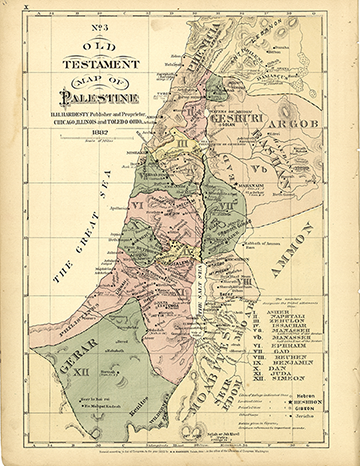 No. 3 Old Testament Map of Palestine