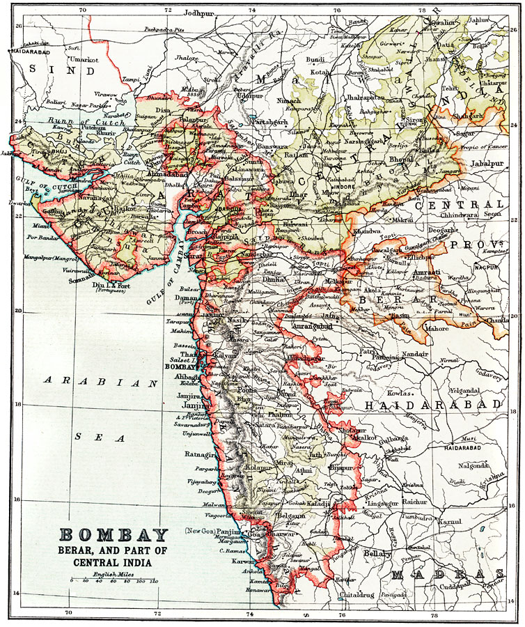 Bombay, Berar, and part of Central India, 1912