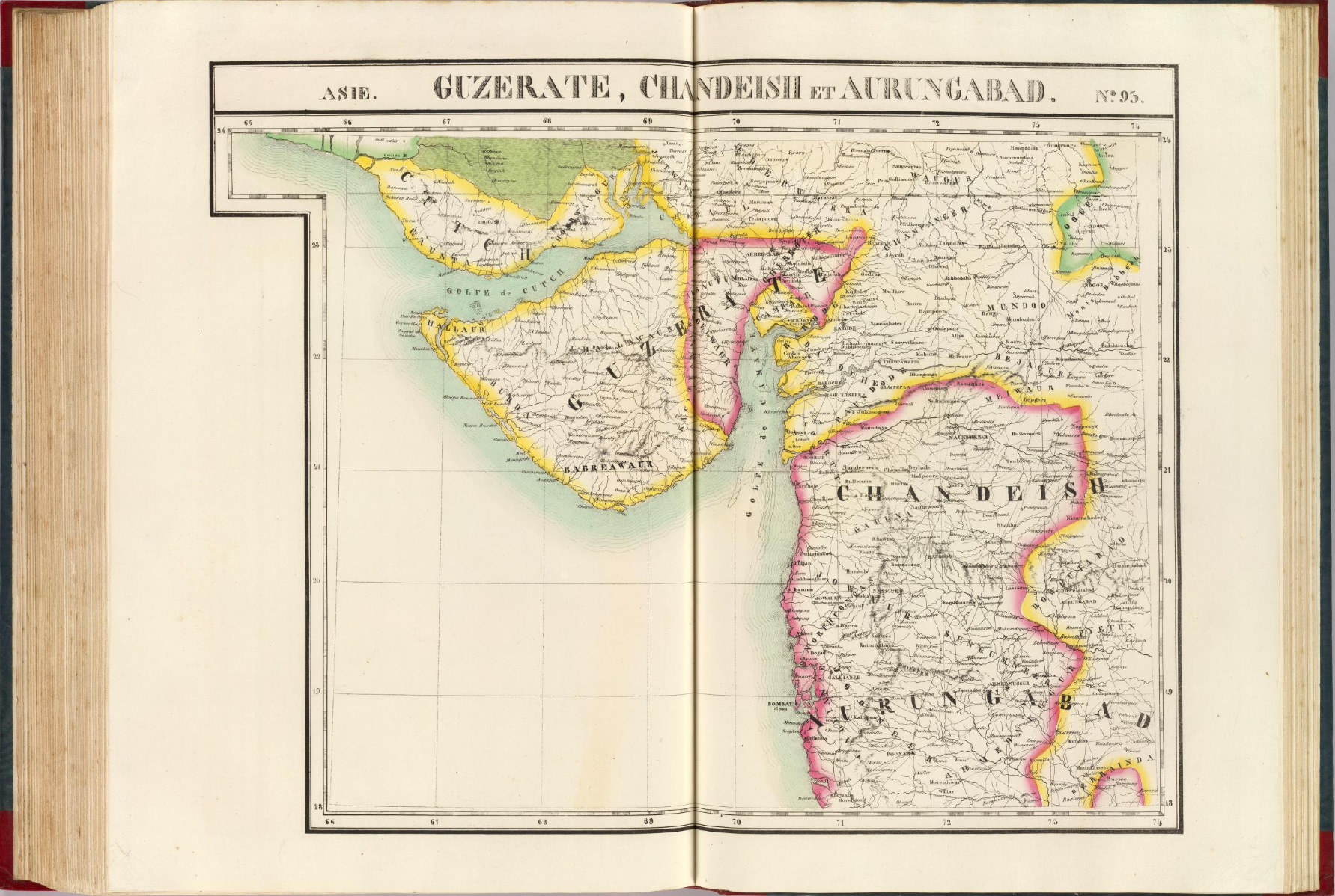 Guzerate, Chandeish et Aurungabad. Asie 93.